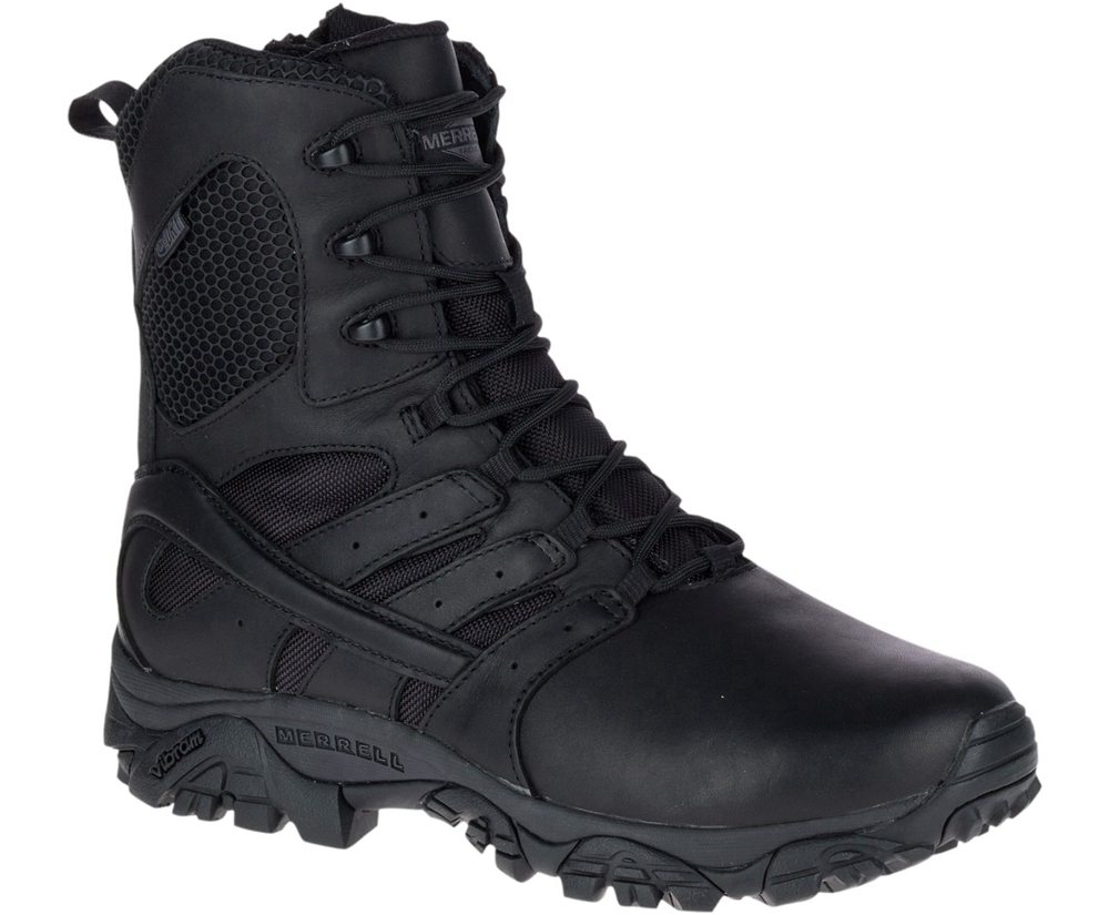 Botas Mujer - Merrell Moab 2 8\" Tactical Response Waterproof - Negras - UXYR-58207